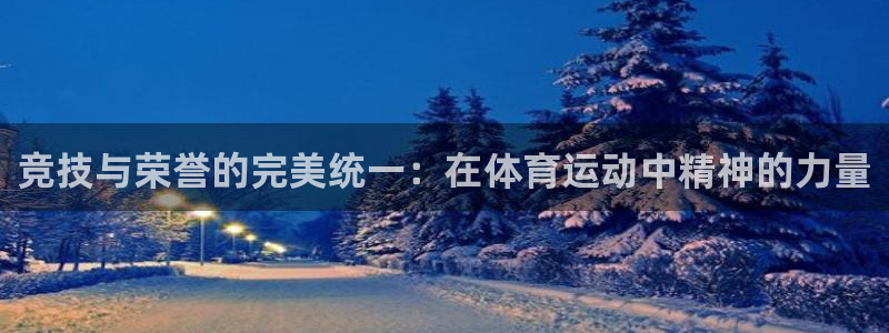 三亿体育：竞技与荣誉的完美统一：在体育运动中精神的力量